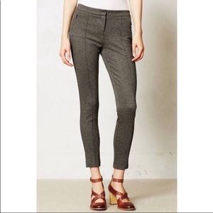 ANTHROPOLOGIE Cartonnier Herringbone Skinny Pants